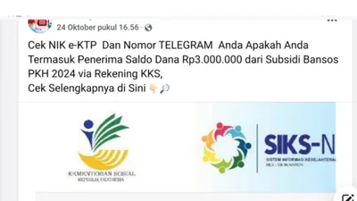 Modus penipuan PKH BPNT 2025 marak di Telegram.