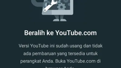Peringatan YouTube sudah usang.