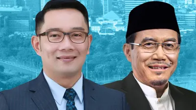 Ridwan Kamil dan Suswono yang kini telah daftar ke KPU.
