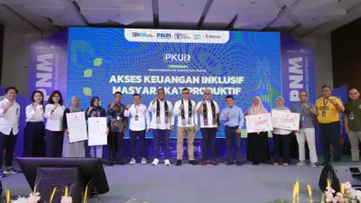 PT Permodalan Nasional Madani (PNM) cabang Padang menggelar kegiatan Pengembangan Kapasitas Usaha (PKU) Akbar bersama Pusat Investasi Pemerintah (PIP).