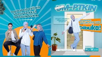 Pendaftaran untuk jalur Ujian Masuk Perguruan Tinggi Keagamaan Islam Negeri (UM-PTKIN) tahun 2024 telah dibuka sejak hari Rabu, 17 April 2024, dan akan berlangsung sampai tanggal 15 Juni 2024.