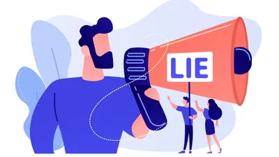 Ilustrasi Kebohongan