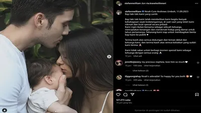 Kabar Bahagia Stefan William Umumkan Anak Laki-lakinya dengan Ria Andrews