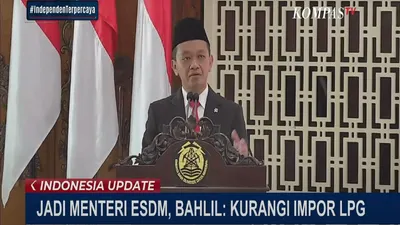  Bahlil Lahadalia resmi dilantik menjadi Menteri Energi dan Sumber Daya Mineral (ESDM) 