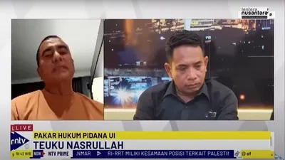 Pakar Hukum Pidana Universitas Indonesia, Tengku Nasrullah (kiri)