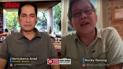 Hersubeno Arief Bersama Rocky Gerung. 
