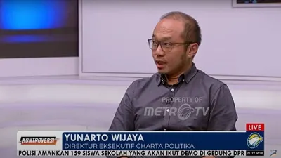 Direktur Eksekutif Charta Politika sekaligus Pengamat Politik, Yunarto Wijaya