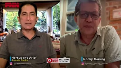 Hersubeno Arief bersama Rocky Gerung