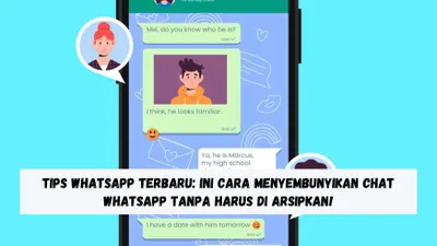 Ilustrasi menyembunyikan chat WhatsApp  tanpa harus diarsipkan.