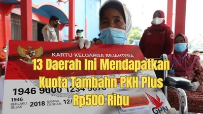 Ilustrasi. Daerah mana saja yang mendapatkan kuota tambahan bantuan sosial&nbsp;PKH Plus sebesar Rp500 ribu? Cek sekarang juga!
