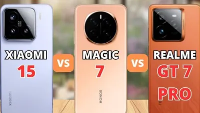 Jika dihadapkan pada Xiaomi 15 5G, Honor Magic 7 5G dan Realme GT 7 Pro 5G, kamu akan pilih yang mana?
