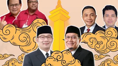 Tiga paslon Cagub dan Cawagub Pilkada Jakarta 2024
