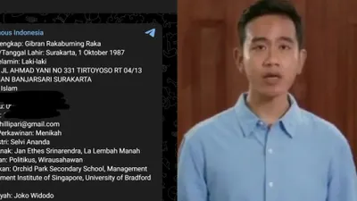 Akun Anonymous Indonesia mencantumkan link telegram berisi informasi data pribadi pemilik akun Fufufafa yang diduga milik&nbsp;Gibran Rakabuming.