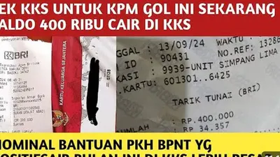 Bantuan Sosial Rp 300 Ribu dan Rp 400 Ribu