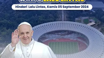 Polda Metro Jaya Rilis Rekayasa Lalu Lintas di Sekitar Stadion GBK untuk Misa Akbar Paus Fransiskus