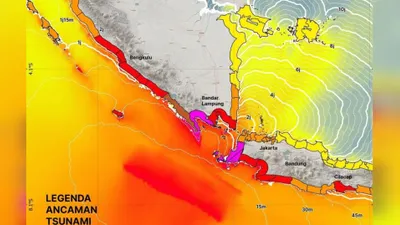 Waspada Ancaman Gempa Zona Megathrust! Segini Potensi Ketinggian Tsunami di Kabupaten atau Kota Besar