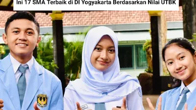 Beberapa sekolah jenjang Sekolah Menengah Atas (SMA) di Provinsi DI Yogyakarta masuk dalam daftar ranking top nasional.