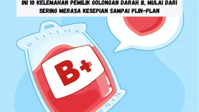 Ilustrasi kekurangan orang dengan golongan darah B.