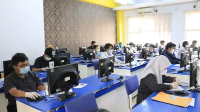 Illustrasi. Persiapan UTBK SNBT 2024 Sesi Siang 