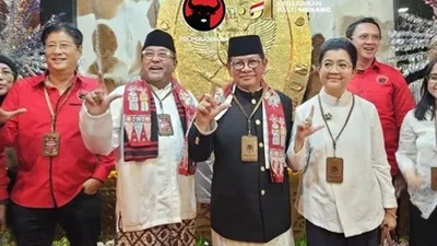 Potret pasangan calon gubernur Jakarta, Pramono Anung-Rano 