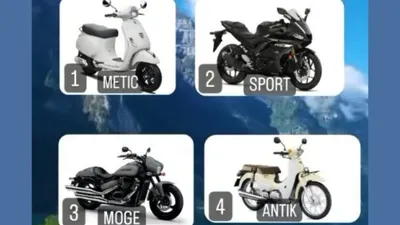 Tes Kepribadian: Pilih Motor Favoritmu, Jawabanmu Ungkap Sifat dan Karakter Aslimu!