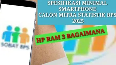 Ilustrasi Smartphone untuk Calon Mitra Statistik BPS 2025