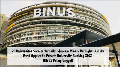 29 universitas swasta di Indonesia berhasil masuk dalam daftar pemeringkatan AppliedHe Private University Ranking 2024.