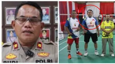 Hiruk Pikuk Kasus Vina Cirebon, Publik Dihebohkan oleh Beredarnya Foto Iptu Rudiana Main Bulu Tangkis