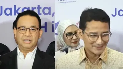Pertemuan Hangat Anies Baswedan dan Sandiaga Uno di Mukernas Perindo