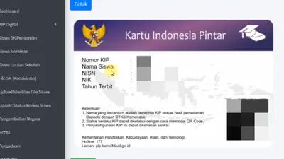 Kartu Indonesia Pintar (KIP).