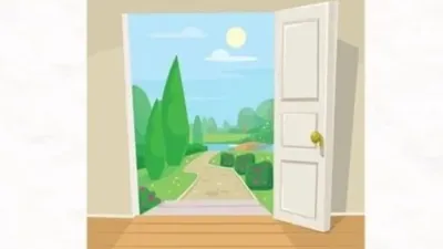 Mengapa pintu pada gambar ini terbuka, jawabannya ungkap tipe orang seperti apa dirimu