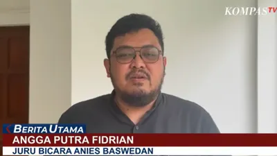 Angga Putra Fidrian, Jubir Anies Baswedan