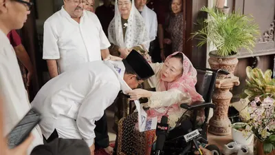 Pramono Anung dan Rano Karno Bertemu Sinta Nuriyah