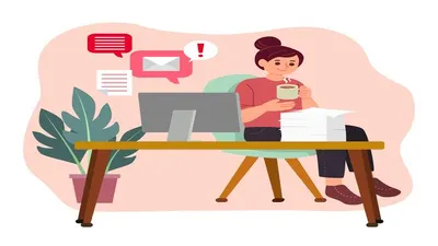 Illustrasi. 5 ide pekerjaan sampingan untuk pekerja kantoran