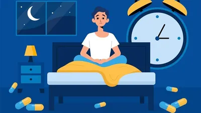 Ilustrasi. Salah satu tanda psikologi apabila kamu memiliki anxiety adalah sulit tidur di malam hari atau insomnia.