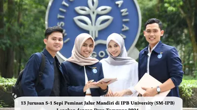 Ada beberapa jurusan kuliah sepi peminat jenjang S-1 yang bisa dijadikan referensi saat mendaftar jalur mandiri IPB 2024.