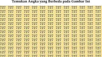 Tes Penglihatan: Kamu Punya Mata Tajam? Coba Temukan Angka 127 di Antara Kumpulan Angka 726, Uji Kemampuan Observasimu