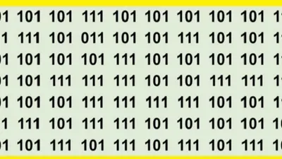 Ada Angka Berbeda dalam Deretan 101 dan 111, Bisa Temukan dalam 5 Detik?