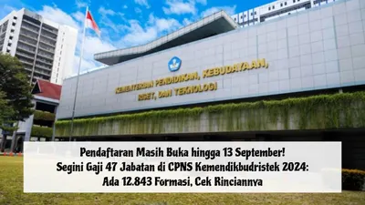 Berdasarkan laman resminya, di tahun anggaran 2024 ini Kemendikbudristek membuka 12.843 formasi pada seleksi CPNS.