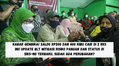 Bantuan sosial (bansos).