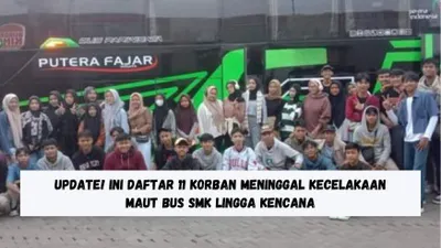 Update! Ini Daftar 11 Korban Meninggal Kecelakaan Maut Bus SMK Lingga Kencana