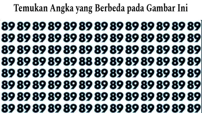 Cobalah untuk menemukan angka 88 di antara kumpulan angka 89 dalam tes penglihatan untuk menguji seberapa baik kemampuan observasimu.
