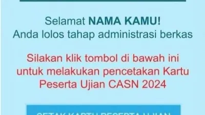 Ilustrasi cara cek hasil seleksi administrasi CPNS 2024