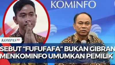 Menkominfo Bantah Akun Fufufafa Bukan Milik Gibran Rakabuming Raka
