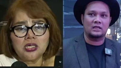 Ibu Virgoun (kiri) dan Virgoun (kanan) 