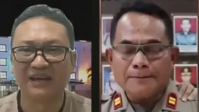 Pengamat Kepolisian ISESS Bambang Rukminto (kiri) dan Iptu Rudiana (kanan) 