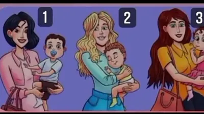 Tes Kepribadian: Wanita Mana yang Menggendong Anak Orang Lain? Pilihanmu Ungkap&nbsp;Karaktermu!