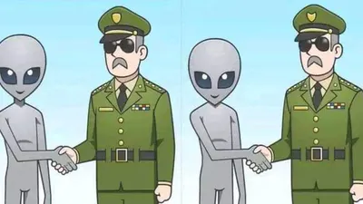 Tes IQ: Temukanlah 3 Perbedaan Pada Gambar Tentara dan Alien Berikut Ini Dalam 10 Detik!