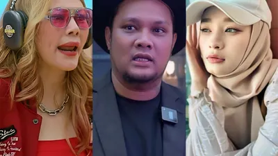 Potret Febby Carol, Virgoun, dan Inara Rusli.