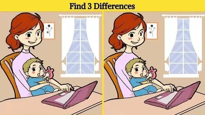 Tes IQ: Suka Tantangan? Coba Cari 3 Perbedaan pada Gambar Ibu dan Bayi Ini, Latih Seberapa Cerdas Dirimu!